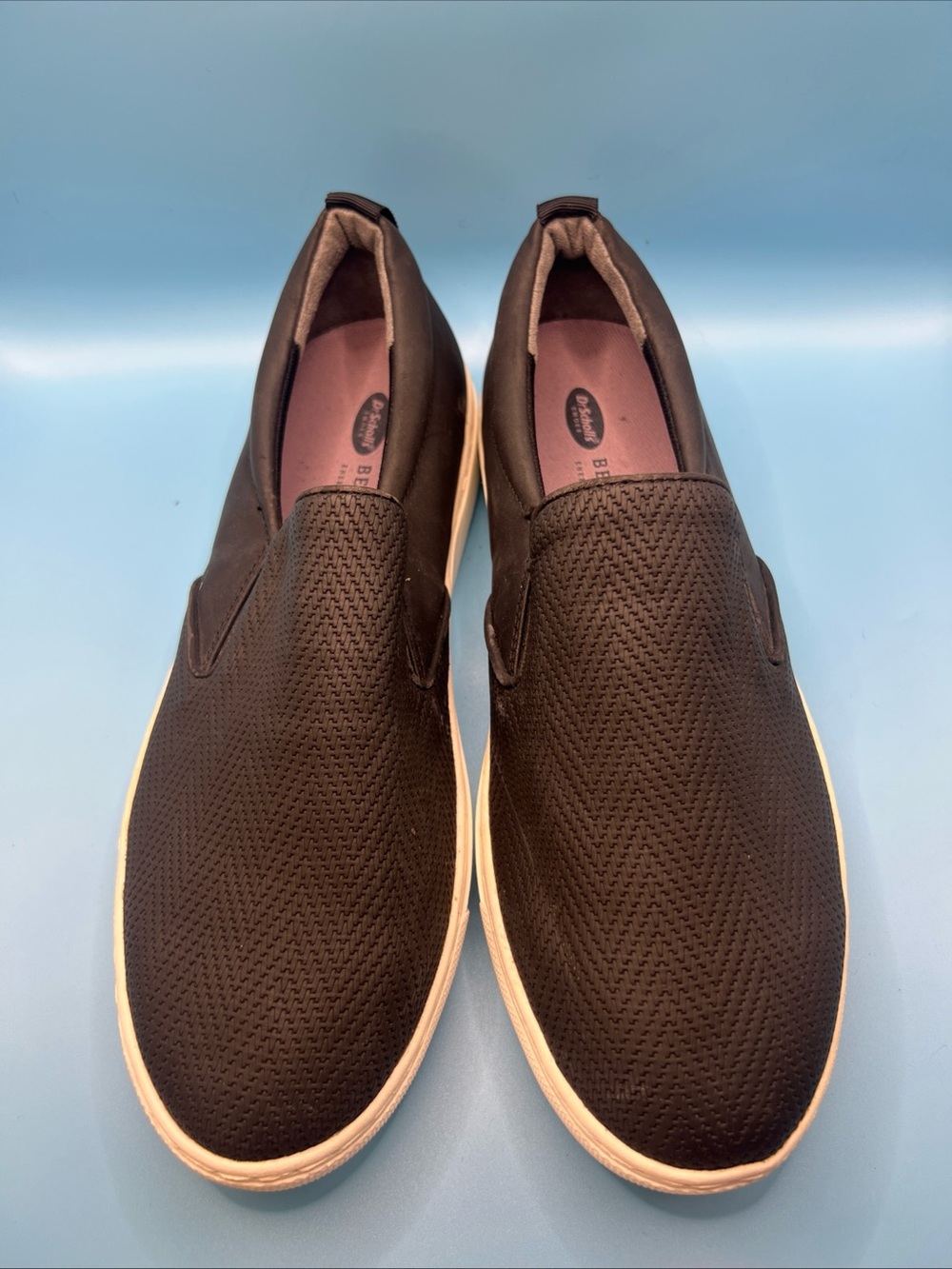 Dr. Scholl's Be Free Men's Slip On Shoes Size 9 M Black Textured Sneaker EUC